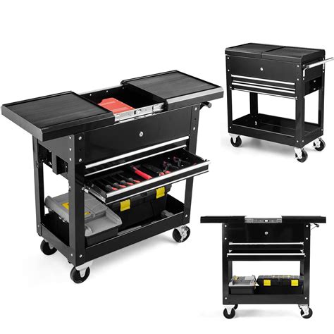 metal tool box with drawers on wheels|heavy duty tool box wheels.